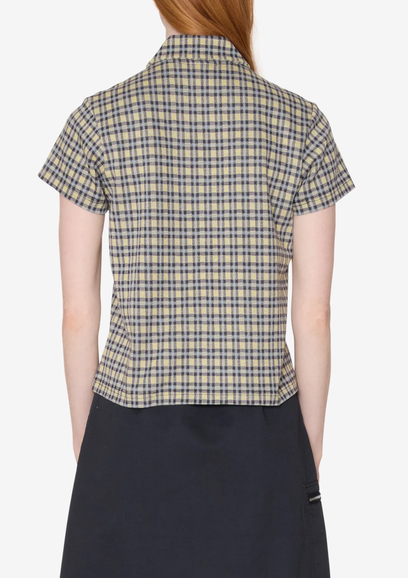 Lila Micro Check Polo