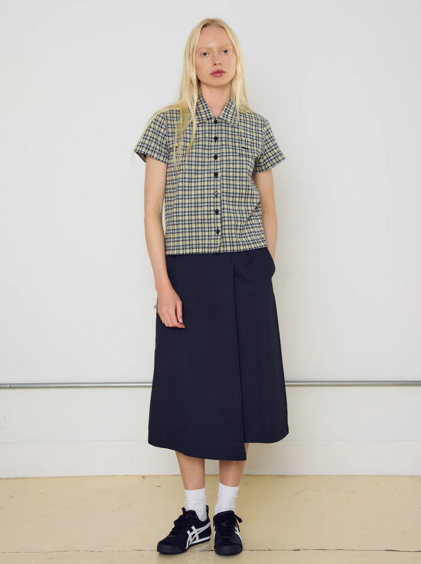 Lila Micro Check Polo