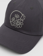 Daisy Embroidered Peak Hat