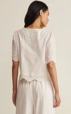 Oceanside Embroidered Top