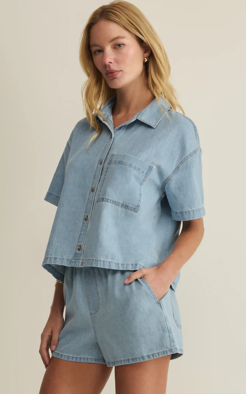 Everyday Denim Button Up