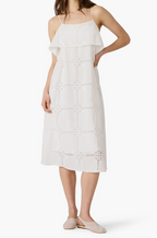Flavia Lace Trim Midi Dress