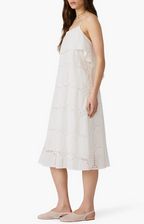 Flavia Lace Trim Midi Dress