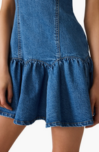 Harley Ruffle Hem Denim Dress