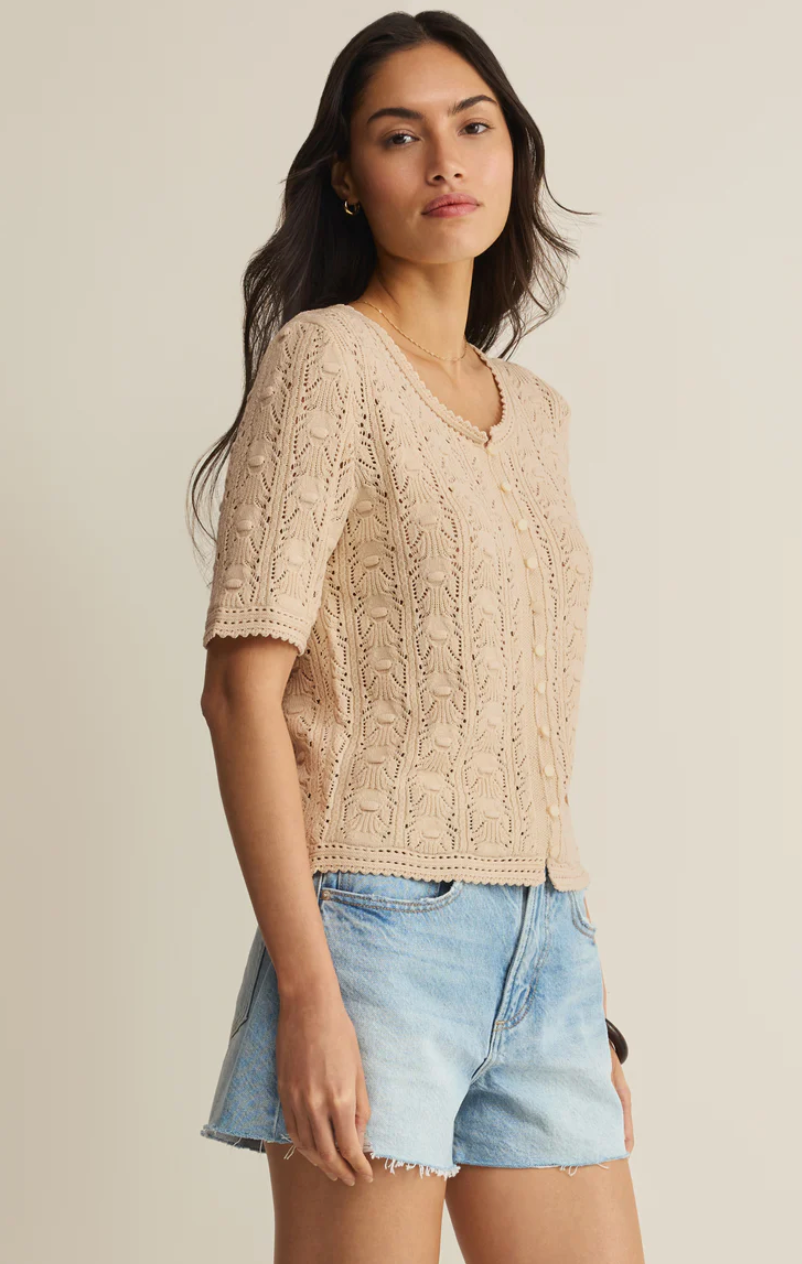 Adria Pointelle Cardigan