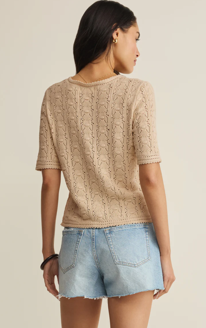 Adria Pointelle Cardigan