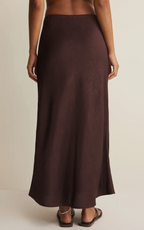 Viva Satin Midi Skirt