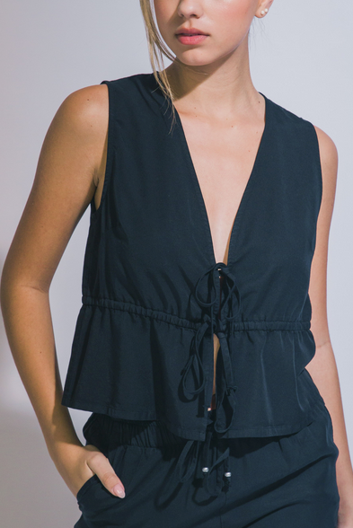 Sarah Tie Front Top
