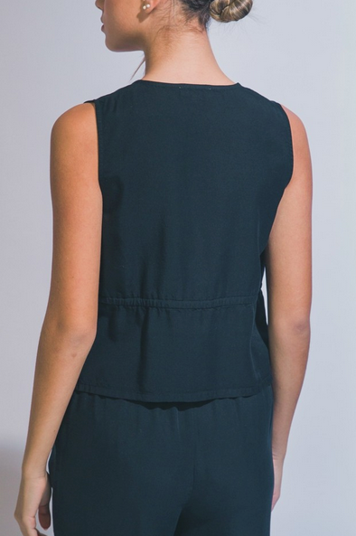 Sarah Tie Front Top