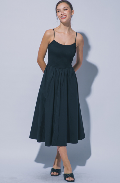 Camille Smocked Midi Dress
