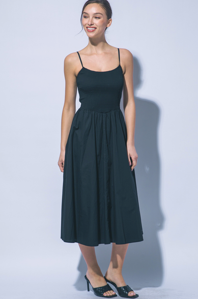 Camille Smocked Midi Dress