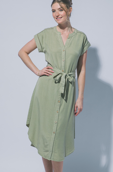 Olive Willow Midi Dress