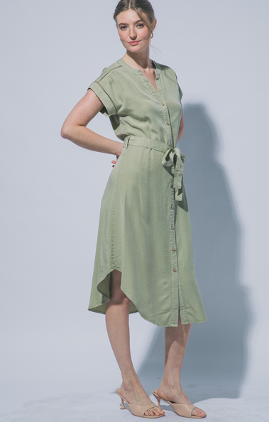 Olive Willow Midi Dress