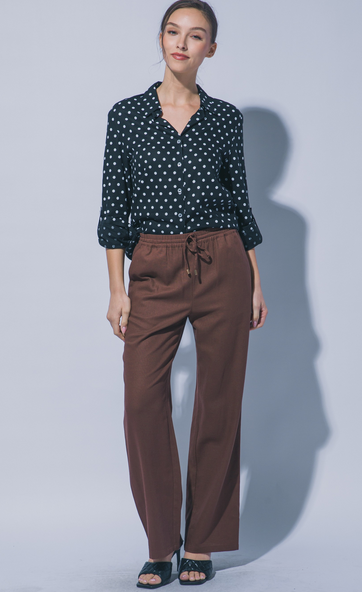 Cocoa Drawstring Trousers