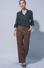 Cocoa Drawstring Trousers