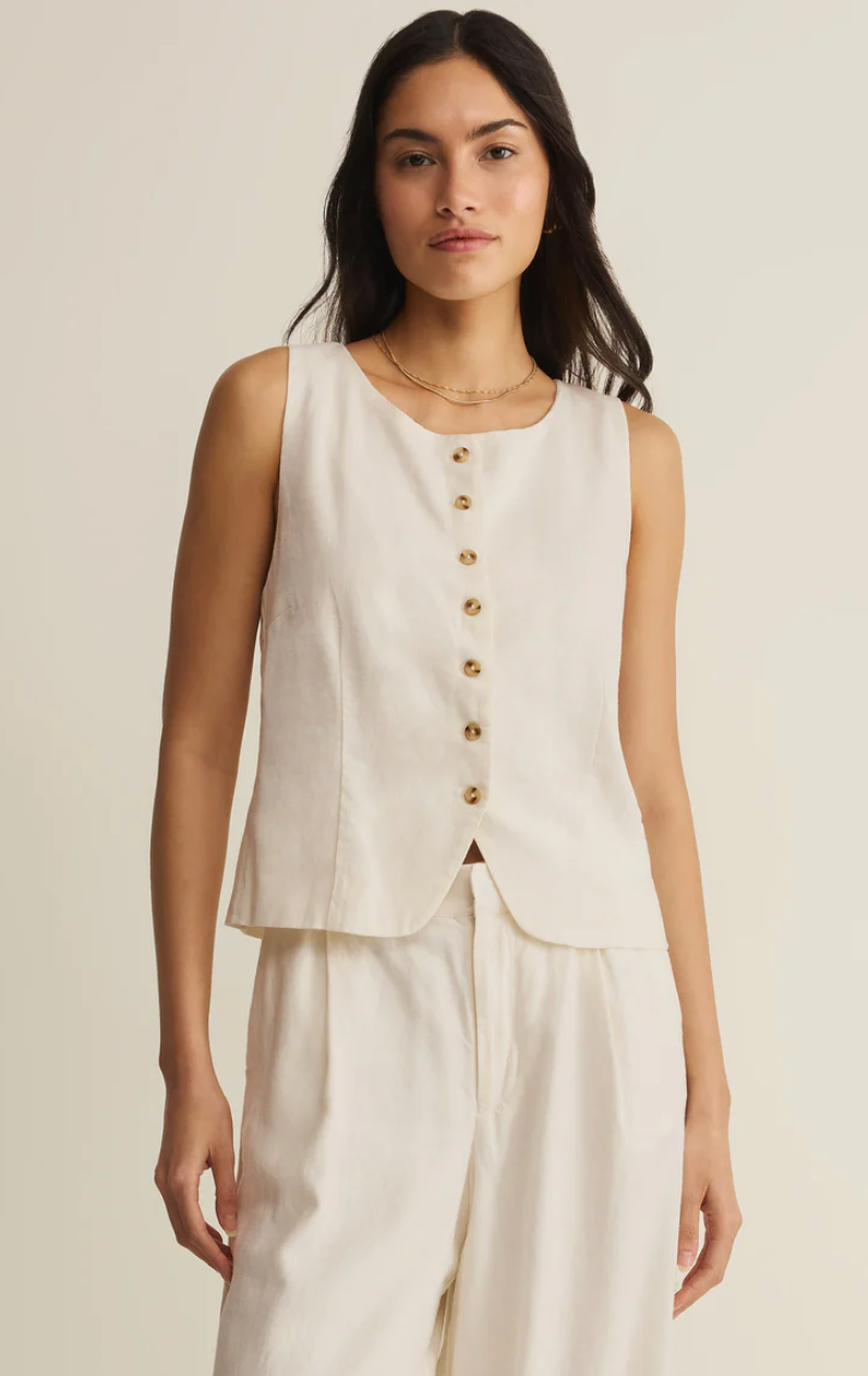 Roman Linen Vest