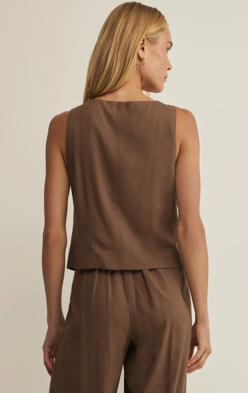 Roman Linen Vest