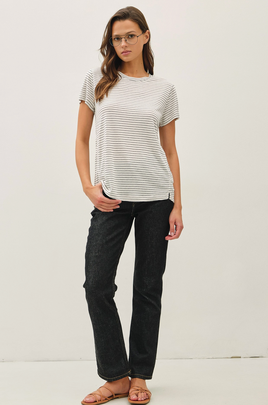 Easy Does It Striped Tee