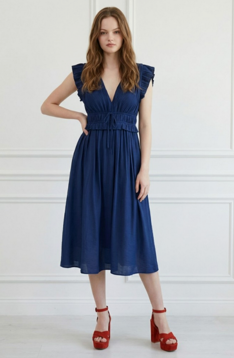 Evelyn Pleated Dress