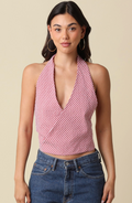 Rosie Gingham Halter Top