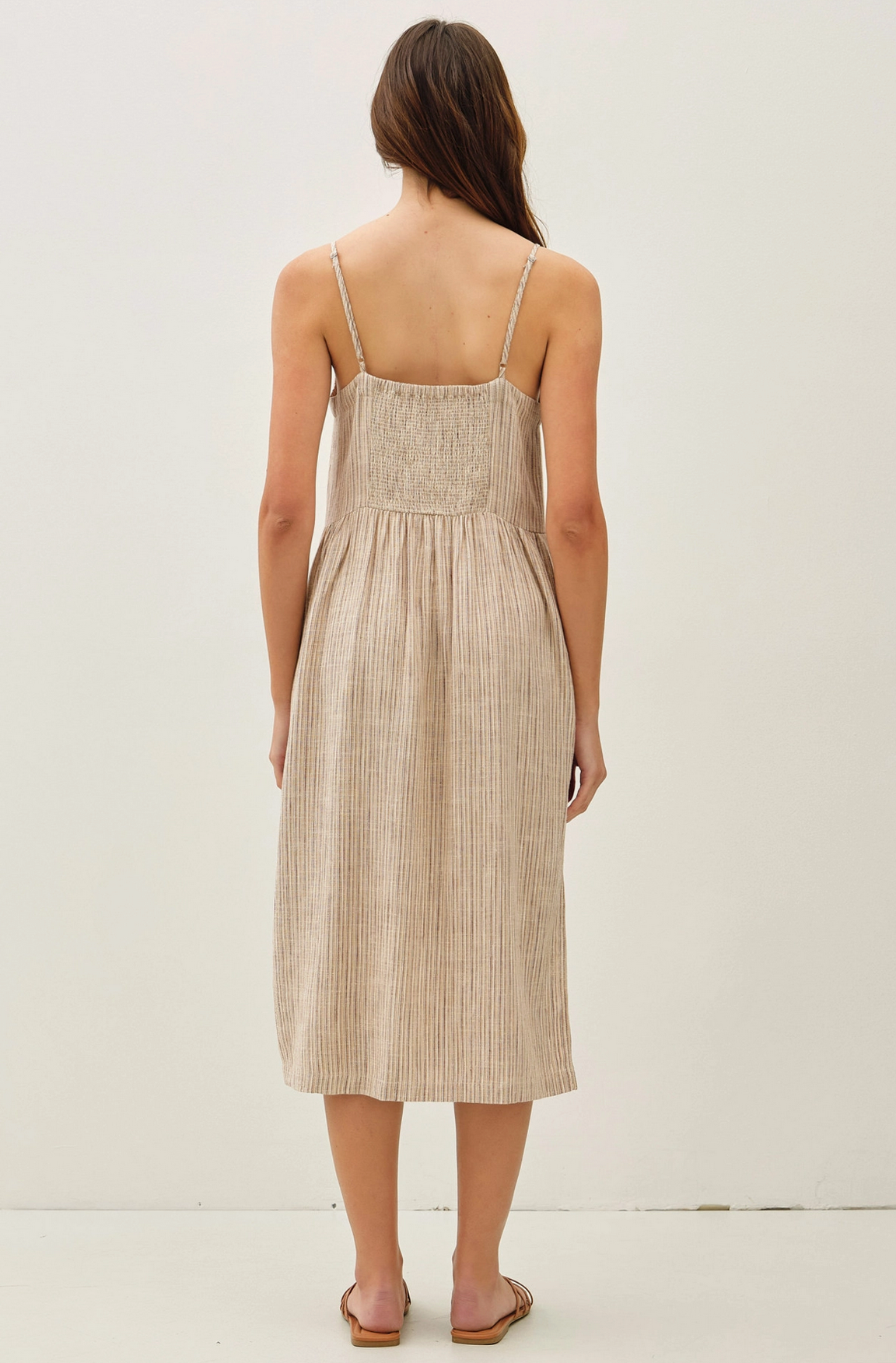 Driftwood Stripe Midi Dress