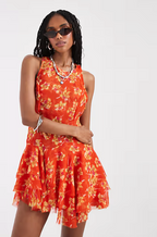 Raven Printed Mini Dress