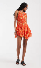 Raven Printed Mini Dress