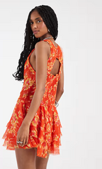 Raven Printed Mini Dress