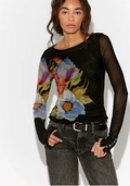 Lilly Printed Long Sleeve Top