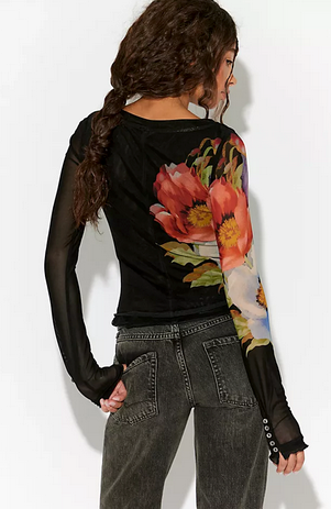 Lilly Printed Long Sleeve Top