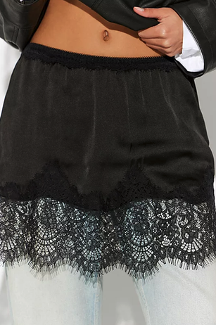 Meet Me In The Middle Slip Skirt