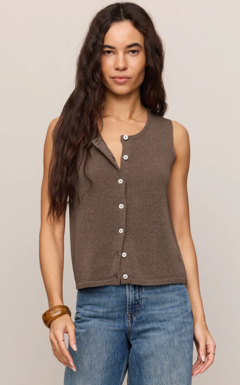 Syd Linen Knit Tank Vest