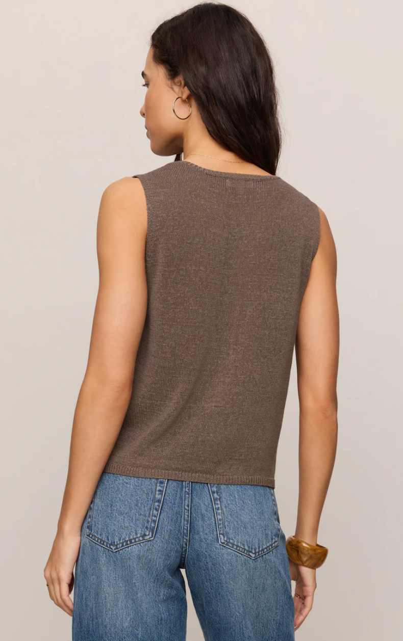 Syd Linen Knit Tank Vest
