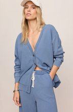 Dazed End Knit Denim Cardigan