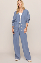 Dazed End Knit Denim Cardigan