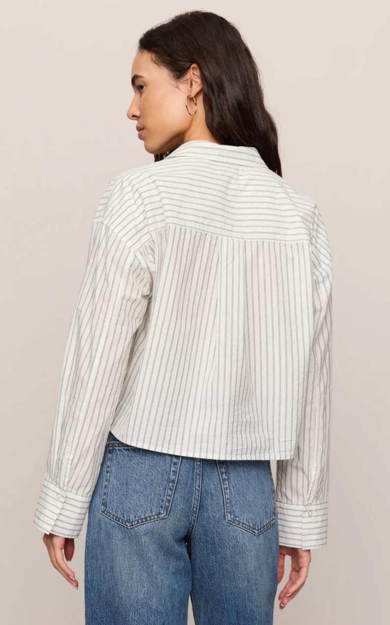 Favorite Striped Button Up Top
