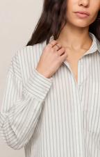 Favorite Striped Button Up Top