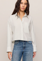 Favorite Striped Button Up Top