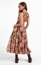 Rustic Charm Midi Dress