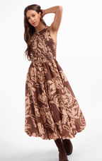 Rustic Charm Midi Dress