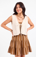 Junie Pointelle Sweater Vest