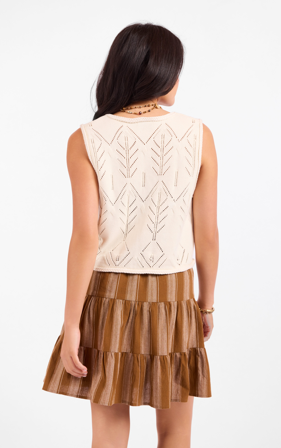 Junie Pointelle Sweater Vest