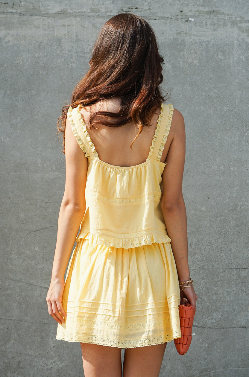 Luna Lace Button-Front Top