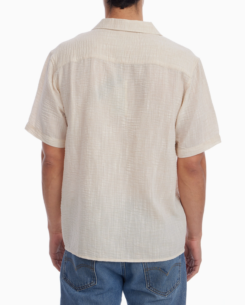 Slub Cinkle Short Sleeve Shirt