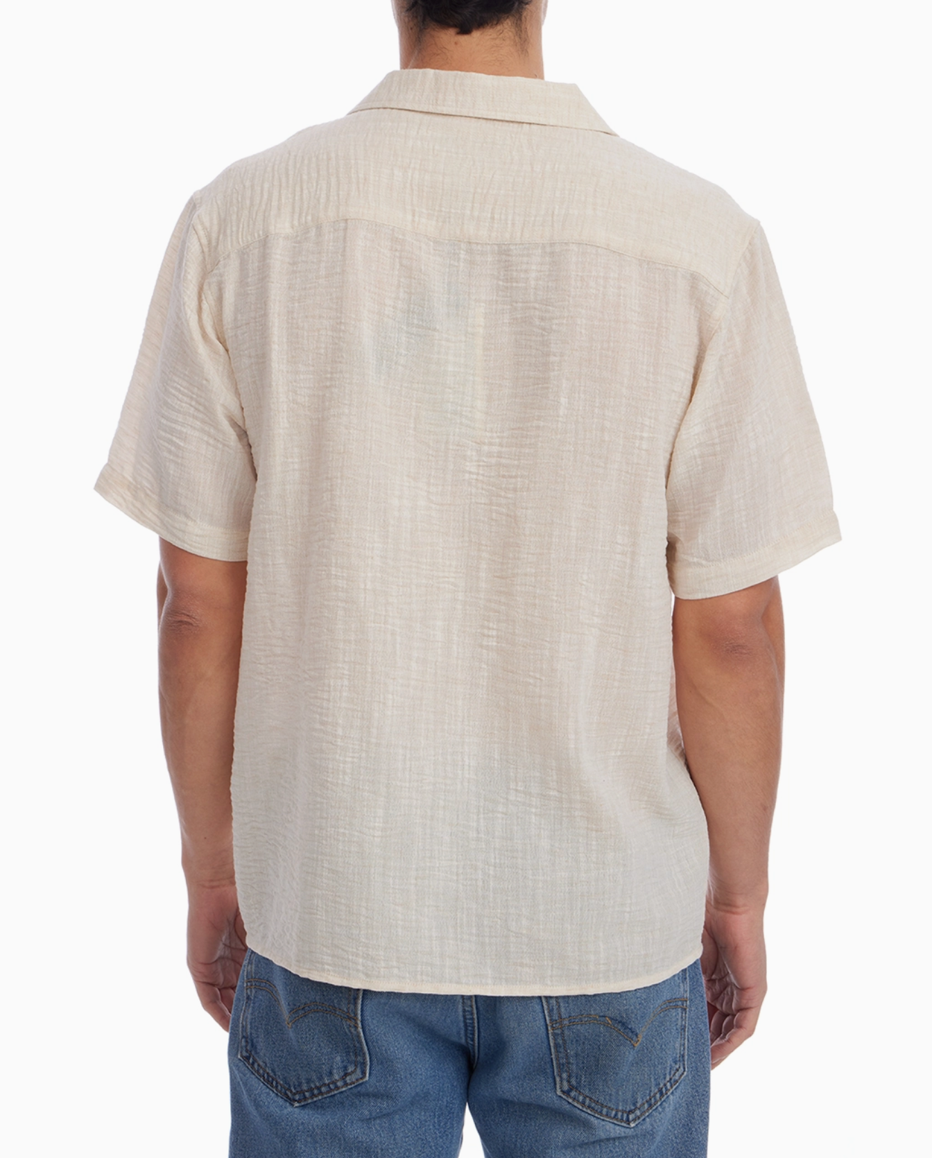 Slub Cinkle Short Sleeve Shirt
