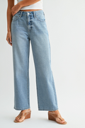 High Rise Loose Fit Straight Denim