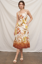 Golden Canopy Midi Dress