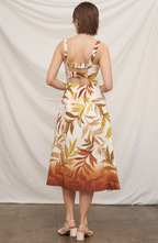 Golden Canopy Midi Dress
