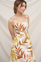 Golden Canopy Midi Dress