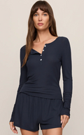 Just Right Rib Henley Top